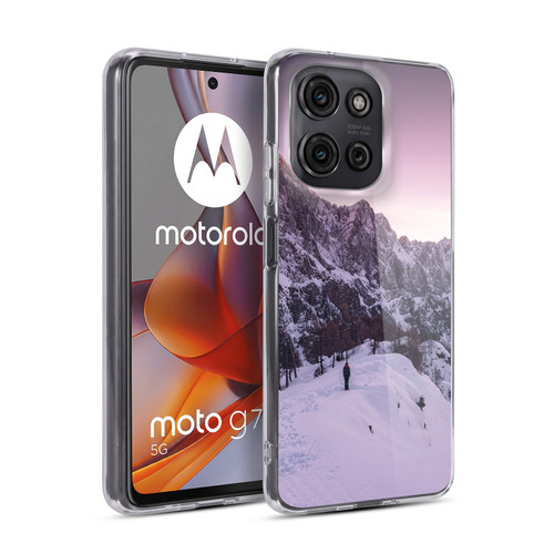 Patrik Lovrin Wanderlust Standing Winter Wonderland Soft Gel Case for Motorola Moto G75