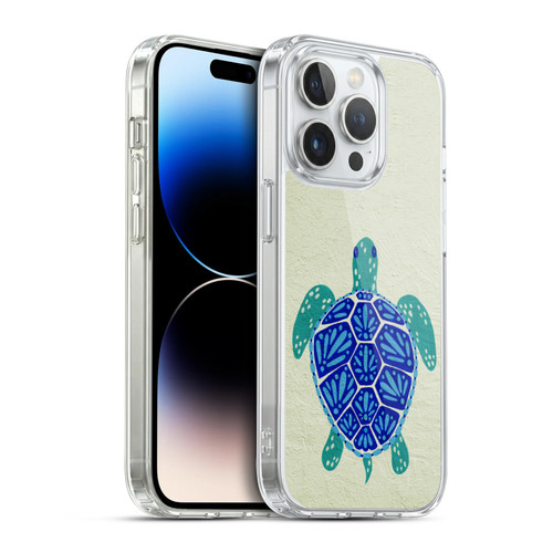 Cat Coquillette Sea Turtle Blue Soft Gel Case for Apple iPhone 14 Pro & MagSafe