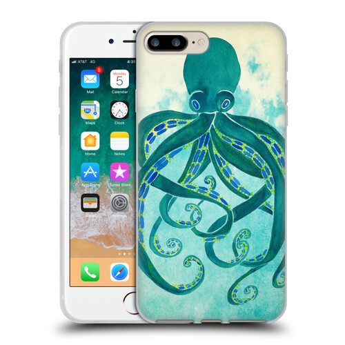 Cat Coquillette Sea Octopus Soft Gel Case for Apple iPhone 7 Plus / iPhone 8 Plus