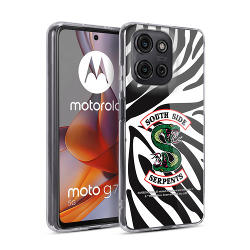 Riverdale South Side Serpents Zebra Logo Soft Gel Case for Motorola Moto G75