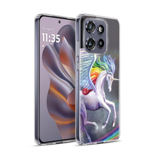 Rose Khan Unicorns Rainbow Dancer Soft Gel Case for Motorola Edge 50 Neo