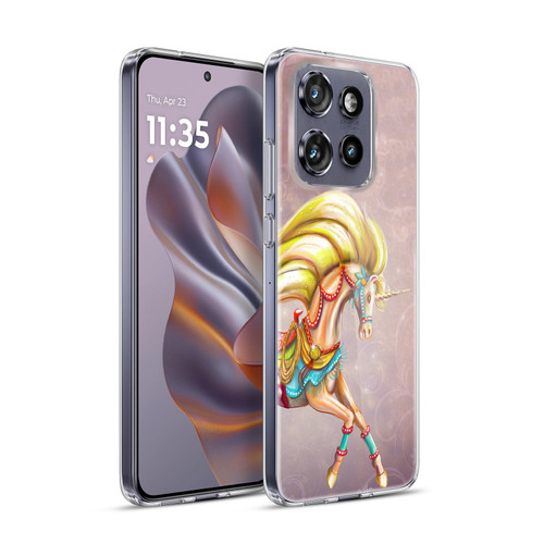 Rose Khan Unicorns Western Palomino Soft Gel Case for Motorola Edge 50 Neo