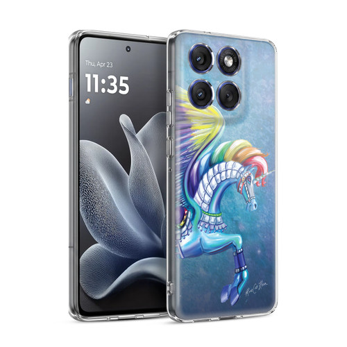 Rose Khan Unicorns Rainbow Carousel Horse Soft Gel Case for Motorola Edge 70