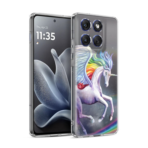 Rose Khan Unicorns Rainbow Dancer Soft Gel Case for Motorola Edge 70