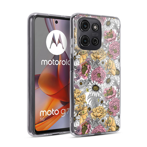 Katerina Kirilova Graphics Garden Bouquet Soft Gel Case for Motorola Moto G75