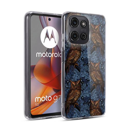 Katerina Kirilova Graphics Night Owls Soft Gel Case for Motorola Moto G75
