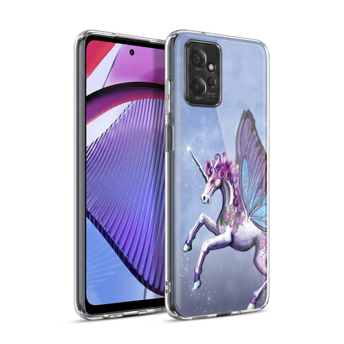 Rose Khan Unicorns Lilac Purple Butterfly Soft Gel Case for Motorola Moto G Power (2023)
