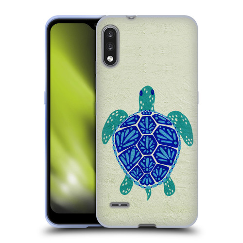 Cat Coquillette Sea Turtle Blue Soft Gel Case for LG K22