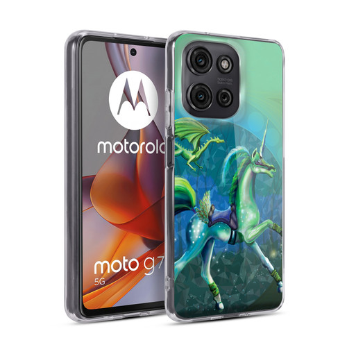 Rose Khan Unicorns Green Summer Soft Gel Case for Motorola Moto G75