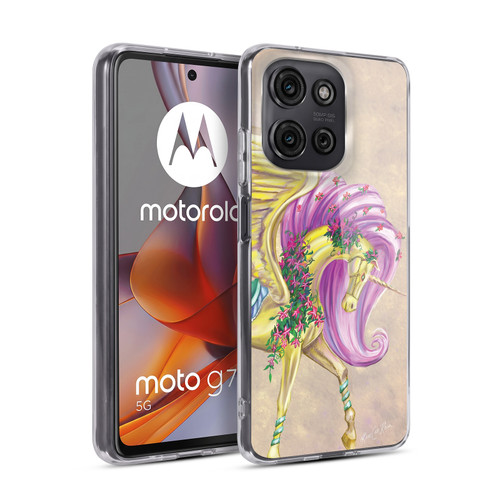 Rose Khan Unicorns Yellow Pegasus Soft Gel Case for Motorola Moto G75