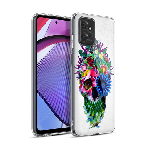 Riza Peker Skulls 5 Floral Soft Gel Case for Motorola Moto G Power (2023)