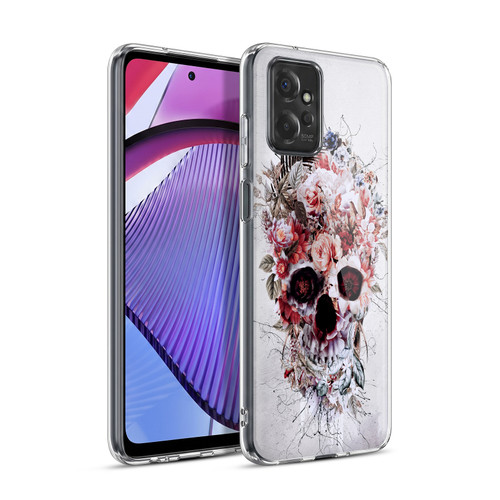 Riza Peker Skulls 5 Floral 2 Soft Gel Case for Motorola Moto G Power (2023)