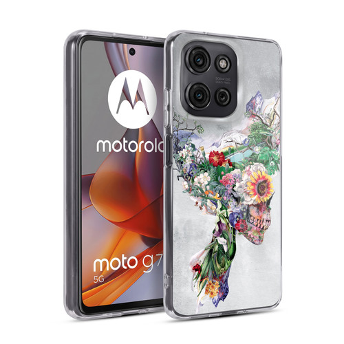 Riza Peker Skulls 5 Nature Soft Gel Case for Motorola Moto G75