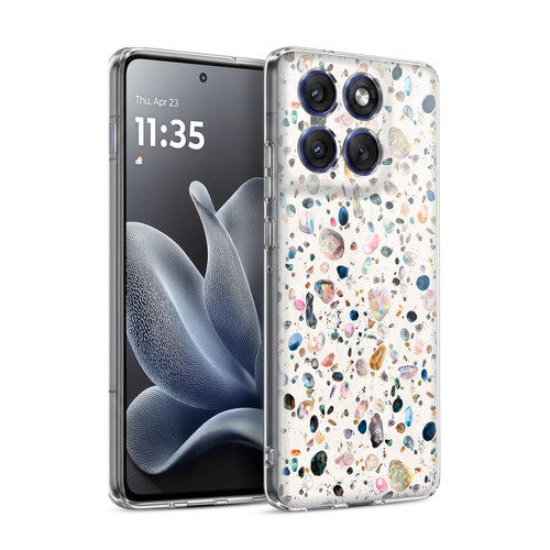 Ninola Mix Patterns Watercolor Terrazzo Soft Gel Case for Motorola Edge 70