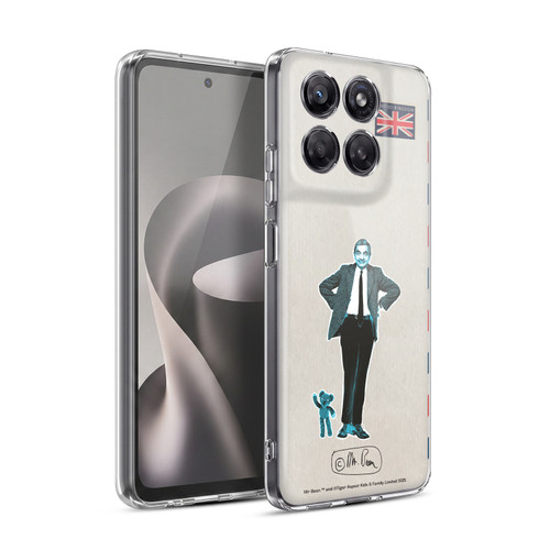 Mr. Bean London Art Postcard Soft Gel Case for Motorola Moto G37 Power