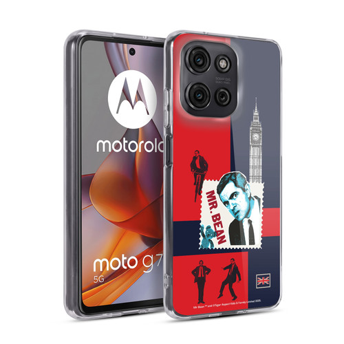 Mr. Bean London Art UK Art Soft Gel Case for Motorola Moto G75