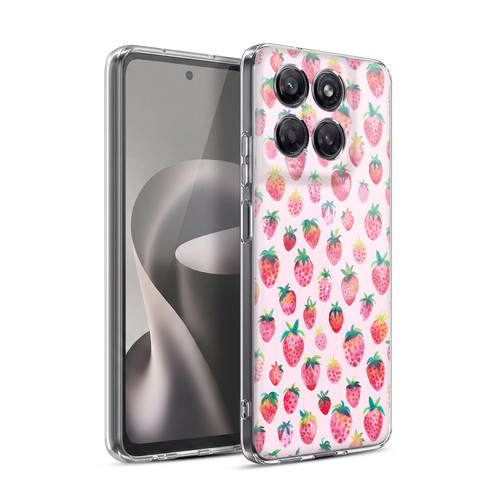 Ninola Mix Patterns Summer Strawberries Soft Gel Case for Motorola Moto G37 Power