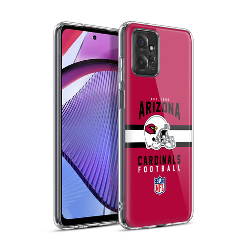 NFL Arizona Cardinals Graphics Helmet Typography Soft Gel Case for Motorola Moto G Power (2023)