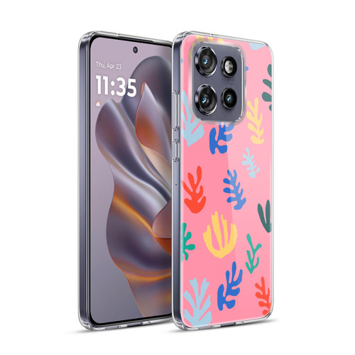 Ninola Ocean Colorful Leaves Soft Gel Case for Motorola Edge 50 Neo