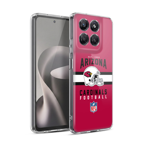 NFL Arizona Cardinals Graphics Helmet Typography Soft Gel Case for Motorola Moto G37 Power