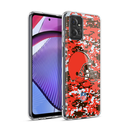 NFL Cleveland Browns Graphics Digital Camouflage Soft Gel Case for Motorola Moto G Power (2023)