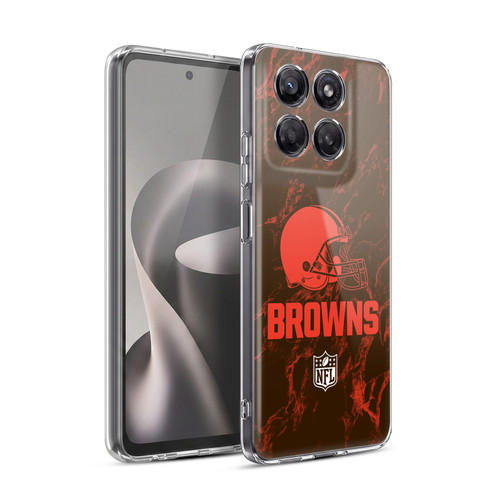 NFL Cleveland Browns Graphics Coloured Marble Soft Gel Case for Motorola Moto G37 Power