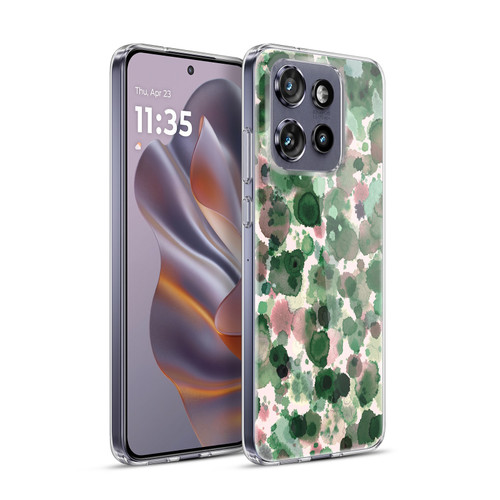 Ninola Pattern Abstract Green Moss Soft Gel Case for Motorola Edge 50 Neo