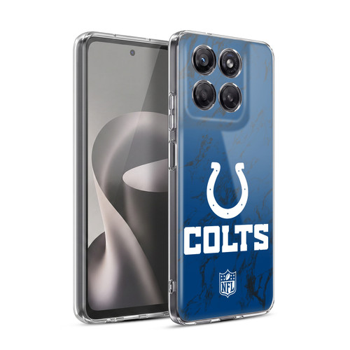 NFL Indianapolis Colts Graphics Coloured Marble Soft Gel Case for Motorola Moto G37 Power