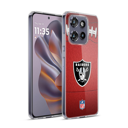 NFL Las Vegas Raiders Graphics Football Soft Gel Case for Motorola Edge 50 Neo