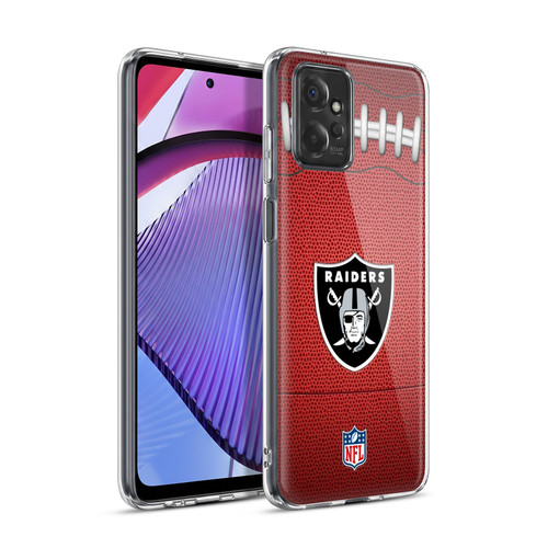 NFL Las Vegas Raiders Graphics Football Soft Gel Case for Motorola Moto G Power (2023)