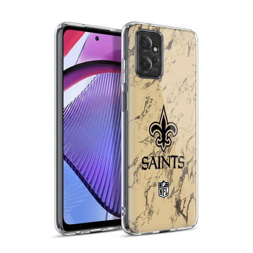 NFL New Orleans Saints Graphics Coloured Marble Soft Gel Case for Motorola Moto G Power (2023)