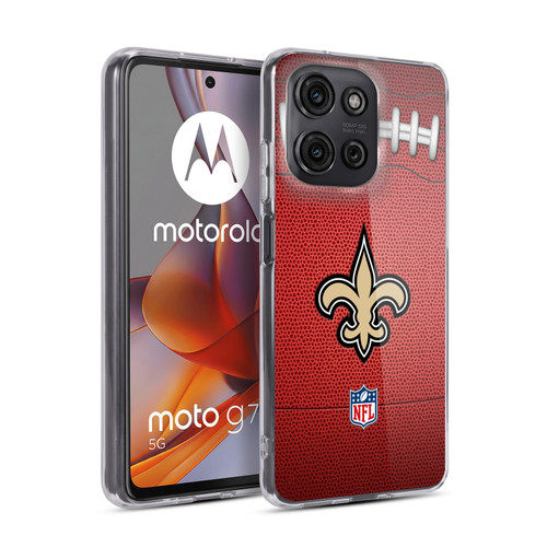NFL New Orleans Saints Graphics Football Soft Gel Case for Motorola Moto G75
