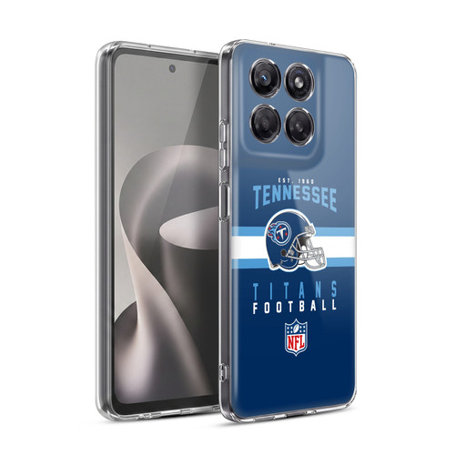 NFL Tennessee Titans Graphics Helmet Typography Soft Gel Case for Motorola Moto G37 Power