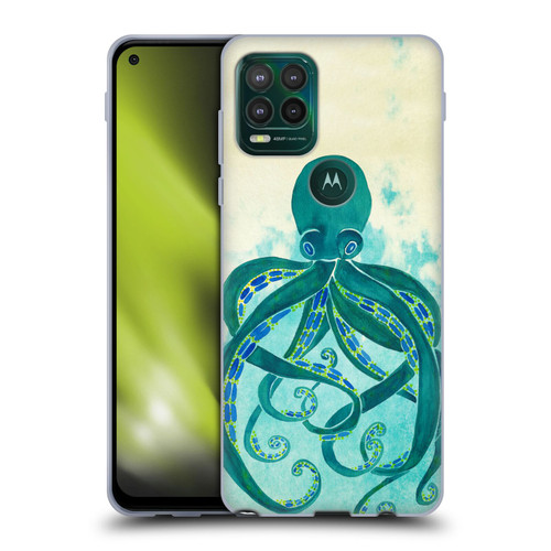 Cat Coquillette Sea Octopus Soft Gel Case for Motorola Moto G Stylus 5G 2021