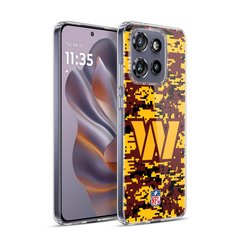 NFL Washington Football Team Graphics Digital Camouflage Soft Gel Case for Motorola Edge 50 Neo