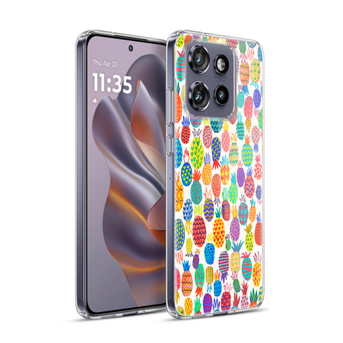 Ninola Patterns Cute Pineapples Soft Gel Case for Motorola Edge 50 Neo