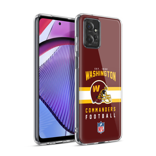 NFL Washington Football Team Graphics Helmet Typography Soft Gel Case for Motorola Moto G Power (2023)