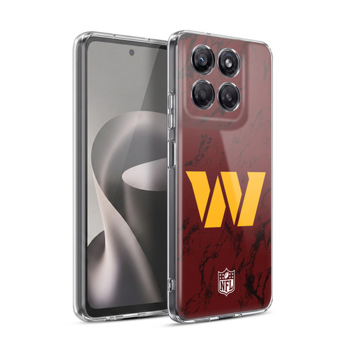 NFL Washington Football Team Graphics Coloured Marble Soft Gel Case for Motorola Moto G37 Power