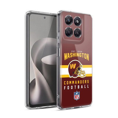 NFL Washington Football Team Graphics Helmet Typography Soft Gel Case for Motorola Moto G37 Power