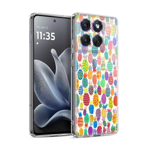 Ninola Patterns Cute Pineapples Soft Gel Case for Motorola Edge 70