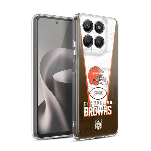 NFL Cleveland Browns Logo Art Banner Soft Gel Case for Motorola Moto G37 Power