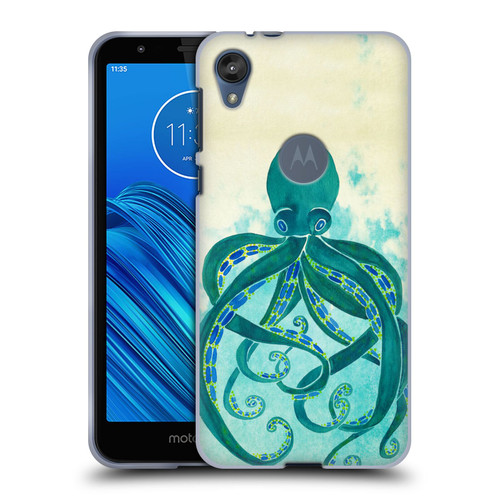 Cat Coquillette Sea Octopus Soft Gel Case for Motorola Moto E6