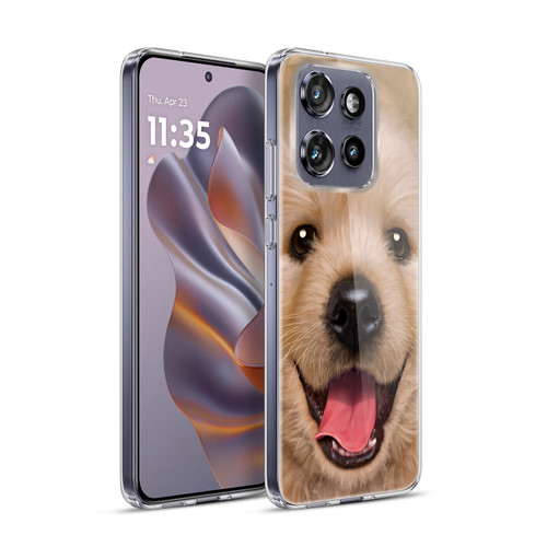 Vincent Hie Big Face Puppies Retriever Soft Gel Case for Motorola Edge 50 Neo