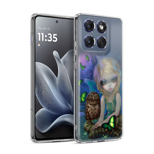 Strangeling Fairy Art Summer with Owl Soft Gel Case for Motorola Edge 70