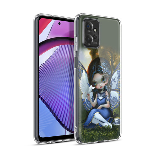 Strangeling Fairy Art Blue Willow Wings Soft Gel Case for Motorola Moto G Power (2023)