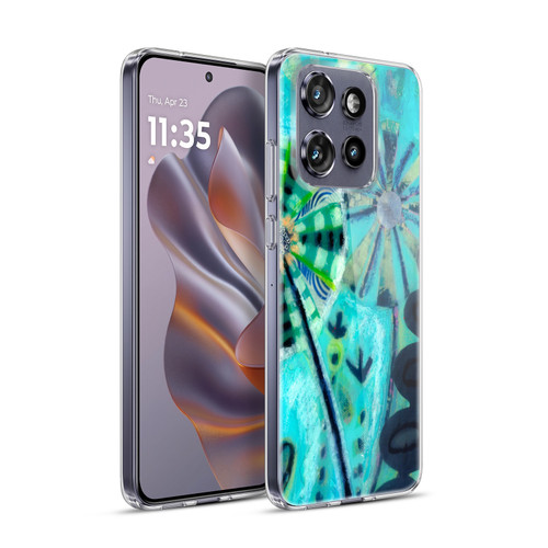 Wyanne Nature Retro Flowers Soft Gel Case for Motorola Edge 50 Neo