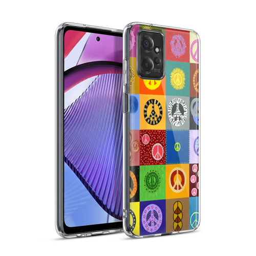 Suzan Lind Colours & Patterns Peace Quilt Soft Gel Case for Motorola Moto G Power (2023)