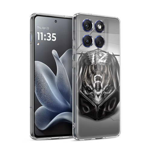 Stanley Morrison Black And White Dragon Gaming Dice Soft Gel Case for Motorola Edge 70