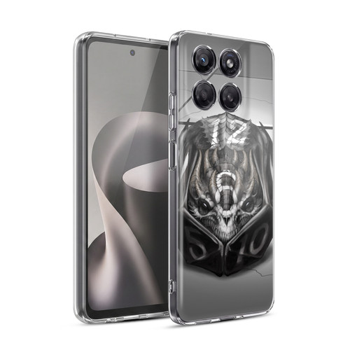 Stanley Morrison Black And White Dragon Gaming Dice Soft Gel Case for Motorola Moto G37 Power
