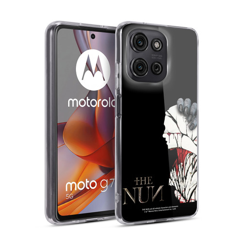 The Nun Valak Graphics Blood Hand Soft Gel Case for Motorola Moto G75